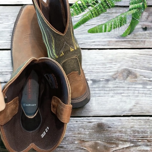 Ariat Men's WorkHog Mesteno Waterproof Composite Toe Work Boots - Picture 12 of 14